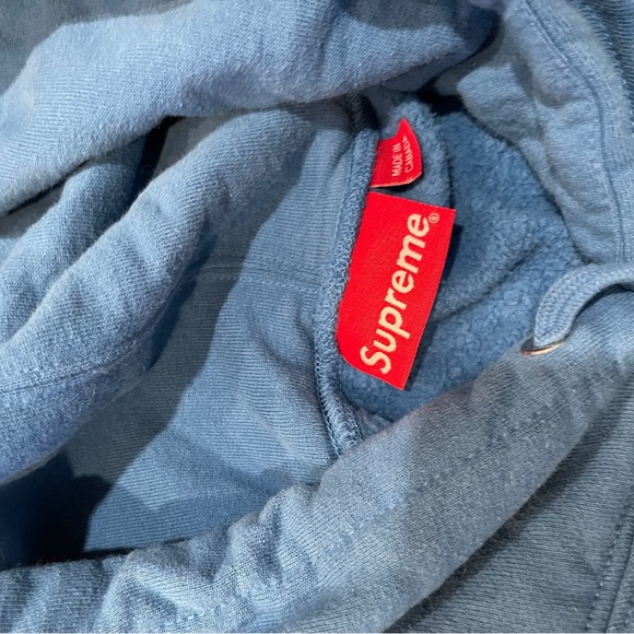 Supreme Large Invert Blue Hoodie - Picture 3 of 6